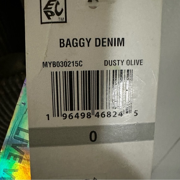 Tinseltown Green Flare Wide Leg Jeans - Picture 3 of 4